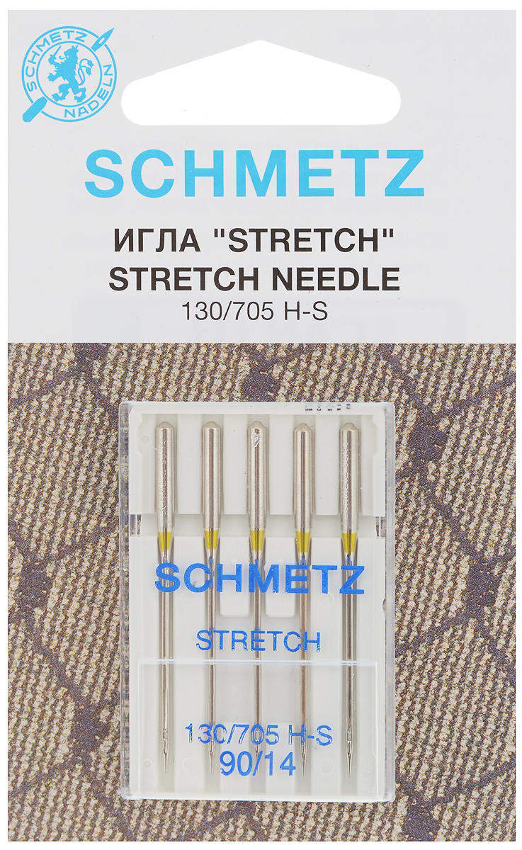 Набор игл Schmetz Stretch, №90, 5 шт22:80.FB2.VDS Набор игл Schmetz Stretch, №90, 5 шт22:80.FB2.VDSНабор Schmetz Stretch состоит из пяти игл для большинства бытовых швейных машин. Иглы со средним шарообразным острием, специальной конструкцией ушковой части и выемкой на её стержне. Предназначены для эластичных и высокоэластичных материалов, таких как шёлковый джерси и лайкра. Комплектация: 5 шт. Размер игл: №90. Стандарт: 130/705 H-S.