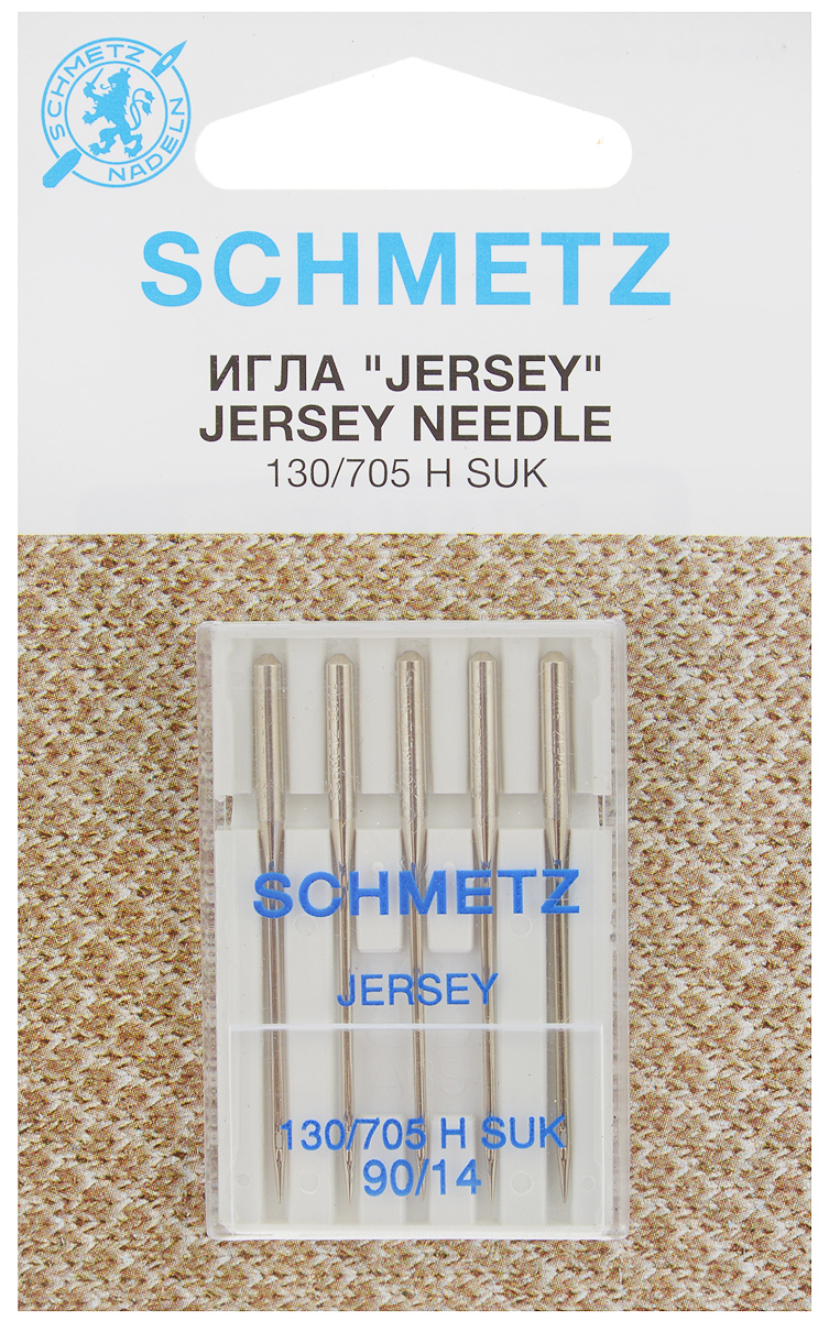 Набор игл Schmetz Jersey, №90, 5 шт22:15.FB2.VDS Набор игл Schmetz Jersey, №90, 5 шт22:15.FB2.VDSНабор Schmetz Jersey состоит из пяти игл для бытовых швейных машин. Иглы имеют среднее шарообразное острие. Предназначены для вязаных изделий и трикотажа. Комплектация: 5 шт. Размер игл: №90. Стандарт: 130/705 H SUK.