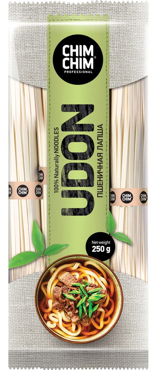 Чим-Чим Udon лапша пшеничная, 250 г582 Чим-Чим Udon лапша пшеничная, 250 г582Яркая и таинственная азиатская кухня становится доступна, как никогда ранее! Удон - популярная японская лапша из пшеничной муки, предназначенная для супов и жареных блюд. Чим-Чим - это готовые решения для самых популярных азиатских блюд, которые превращают процесс приготовления в легкое и приятное занятие.