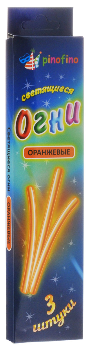 Pinofino Светящиеся огни цвет оранжевый 3 штPF0103_оранжевый Pinofino Светящиеся огни цвет оранжевый 3 штPF0103_оранжевыйСветящиеся огни Pinofino используются для создания эффекта неонового свечения. Изделие светится в течение 5-6 часов. Можно использовать в качестве браслета, бус, украшения на бутылку или елку. Для достижения наилучшего цветового эффекта рекомендуется использовать изделие в темноте или при слабом освещении. Состав: ацетилированный трибутилцитрат, бис (3, 5, 6-трихлоро-2-карбопентиокси) оксалат, трет-бутиловый спирт, диметилфталат, перекись водорода, салицилат натрия, 9, 10-бис (фенилэтинил) антрацен, вода. Не токсично.