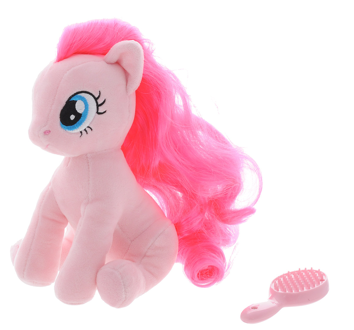 My Little Pony Мягкая игрушка Пони Pinkie Pie с волшебной расческой 20 см2098057 My Little Pony Мягкая игрушка Пони Pinkie Pie с волшебной расческой 20 см2098057Мягкая игрушка My Little Pony Пони Pinkie Pie с волшебной расческой, выполненная в виде пони с розовой гривой, порадует вашу малышку и доставит ей много удовольствия от часов, посвященных игре с ней. Игрушка изготовлена из гипоаллергенной ткани, очень приятной на ощупь. У пони роскошная грива, которую можно расчесывать. Для этого в наборе имеется волшебная расческа. Как только вы начнете ее причесывать - она засветятся от счастья! Играя с пони, ребенок развивает мелкую моторику, свое воображение и фантазию, усидчивость. Порадуйте свою малышку таким подарком.