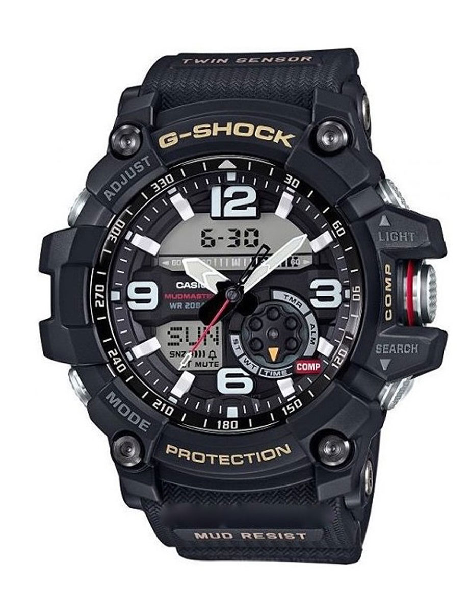 Часы наручные мужские Casio G-Shock, цвет: черный. GG-1000-1AGG-1000-1A Часы наручные мужские Casio G-Shock, цвет: черный. GG-1000-1AGG-1000-1AУдаропрочность: Ударопрочная конструкция защищает от ударов и вибрации. 5 ежедневных будильников: Будильник напомнит Вам о повторяющихся событиях с помощью звукового сигнала, установленного Вами на определенное время. Вы также можете активировать почасовой сигнал времени, сообщающий о каждом полном часе. Эта модель имеет пять независимых будильников для оповещения о важных встречах. Функция повтора будильника: Каждый раз, когда Вы выключаете звуковой сигнал, он прозвучит повторно спустя несколько минут. 12/24-часовое отображение времени: Отображение времени можно в 12-часовом или 24-часовом формате. Ремешок из полимерного материала: Натуральный полимерный материал является идеальным для изготовления ремешка благодаря своей чрезвычайной прочности и гибкости. Неоновый дисплей: Светящееся покрытие обеспечивает длительную подсветку в темное время суток после короткого воздействия света. Функция мирового времени: Отображение текущего времени в основных городах и конкретных областях по...