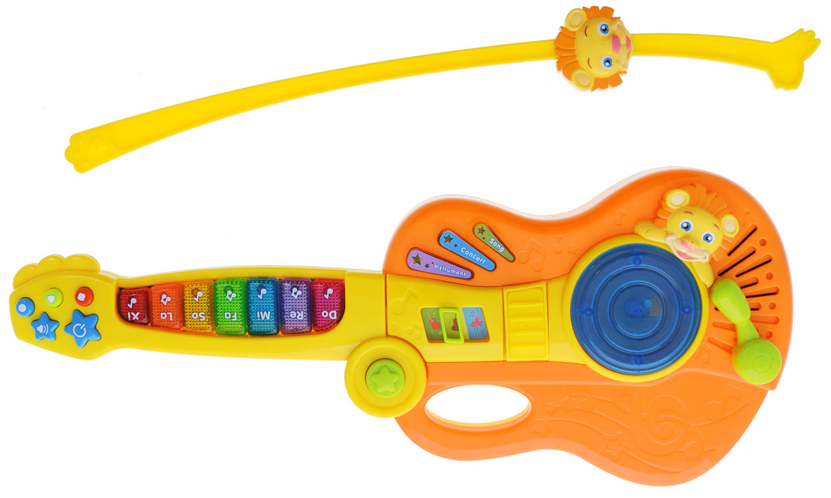 S+S Toys Скрипка Музыкальный львеночек 3 в 1664901 S+S Toys Скрипка Музыкальный львеночек 3 в 1664901Скрипка 3 в 1 S+S Toys Музыкальный львеночек станет прекрасным развлечением для вашего малыша. Многофункциональная скрипка порадует его различными звуковыми эффектами, а также ярким светом огоньков. С помощью переключателя игрушку можно перевести в режим гитары или пианино. Игрушка оснащена 3 режимами, функцией записи, воспроизведения и регулировкой громкости. Скрипка будет способствовать развитию слухового восприятия, музыкального слуха, воображения и моторики. Игрушка подходит для детей от 18 месяцев. Для работы игрушки необходимы 3 батарейки типа АА напряжением 1,5 V (не входят в комплект).