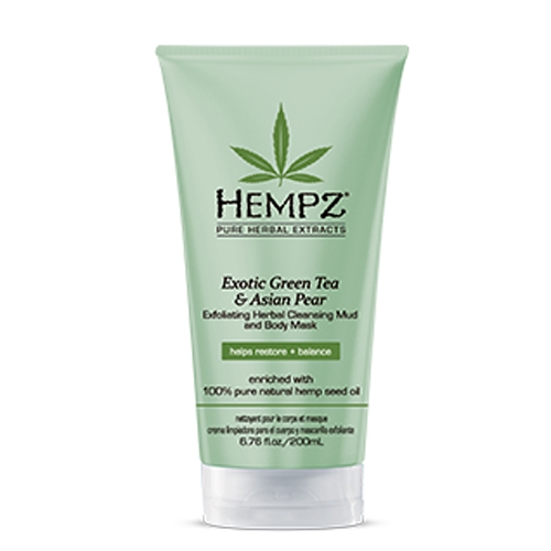 Hempz Маска-глина растительная отшелушивающая Exotic Green Tea and Asian Pear Exfoliating Mud and Body Mask 200 мл676280022669 Hempz Маска-глина растительная отшелушивающая Exotic Green Tea and Asian Pear Exfoliating Mud and Body Mask 200 мл676280022669Отшелушивающяя растительная маска-глина Hempz Экзотический зеленый чай и Азиатская груша содержит органическое конопляное масло, экстракты зеленого чая и азиатской груши, экстракт ягод асаи и витамины А, С, Е и В5. Оказывает комплексное воздействие: эти компоненты успокаивают, смягчают и тонизируют кожу, стимулируя ее регенерацию и уберегая от воспалительных реакций. Кроме того, они обеспечивают интенсивное увлажнение покрова кожи, которое будет длиться 12 часов. Особого внимания также заслуживает действие витаминов, которые защищают эпидермис от оксидантов и загрязняющих элементов, тем самым существенно продлевая его молодость и красоту.