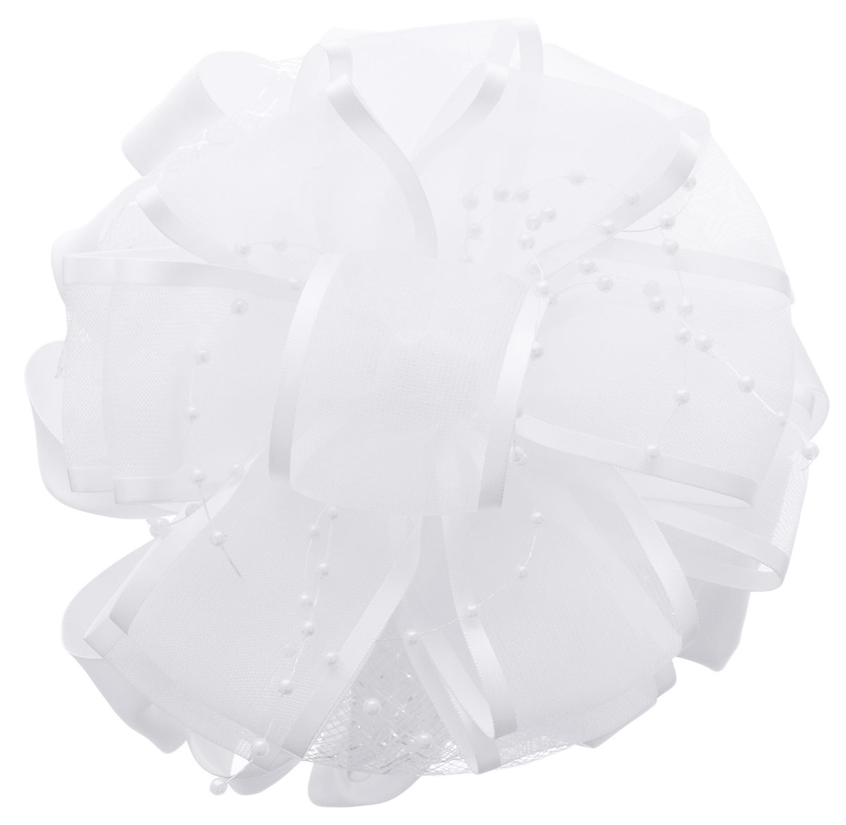 Babys Joy Бант для волос на резинке цвет белый K 18K 18 Babys Joy Бант для волос на резинке цвет белый K 18K 18Бант для волос на резинке Babys Joy выполнен из атласных и капроновых лент разной ширины. Пышный бант декорирован сеткой с люрексом и термобусами. Бант на резинке позволит не только убрать непослушные волосы с лица, но и придать образу романтичности и очарования. Такой аксессуар для волос подчеркнет уникальность вашей маленькой модницы и станет прекрасным дополнением к ее неповторимому стилю. Рекомендовано для детей старше трех лет.
