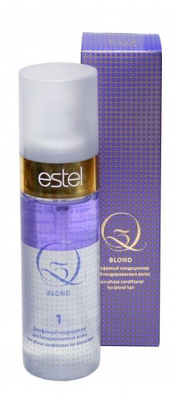 Estel Двухфазный кондиционер для блондированных волос Q3 BLOND - 100 млQ3B/2F Estel Двухфазный кондиционер для блондированных волос Q3 BLOND - 100 млQ3B/2FДвухфазный кондиционер ESTEL Q3 BLOND для блондированных волос – это первый шаг в процедуре экранирования блондированных волос Q3 BLOND от российского бренда Estel Professional. Продукт отвечает за глубокое восстановление и увлажнение волос, разглаживает кутикулу и прекрасно кондиционирует. В основе высокой эффективности кондиционера лежит сочетание ценнейших масел макадамии, арганы и кондиционирующих агентов. Масло арганы наполняет пряди жизненной силой и энергией, способствует восстановлению структуры, благодаря высокому содержанию витамина Е работает как сильный природный антиоксидант, полностью убирает ломкость и сечение кончиков. Масло ореха макадамии смягчает и разглаживает пряди, придает им удивительный мерцающий блеск и гладкость, обеспечивает надежную защиту от UV-излучения. Высококачественные силоксаны нового поколения окутывают каждый волосок тончайшим слоем, минимизирующим вред, наносимый локонам механическим воздействием, помогают сделать пряди более аккуратными...