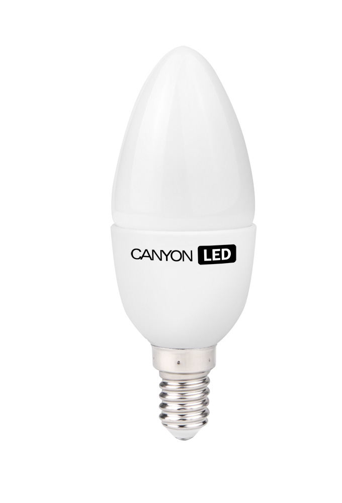 Лампа светодиодная Canyon, цоколь Е14, 3,3W, 4000КBE14FR3.3W230VN Лампа светодиодная Canyon, цоколь Е14, 3,3W, 4000КBE14FR3.3W230VNСветодиодная лампа Canyon благодаря вытянутой форме будет прекрасно смотреться в открытом светильнике. Она излучает яркий свет и разгорается мгновенно после включения. Имеет уникальный модуль Cob Ice Canyon, позволяющий избежать чрезмерного нагревания, что гарантирует безопасность в открытом светильнике.