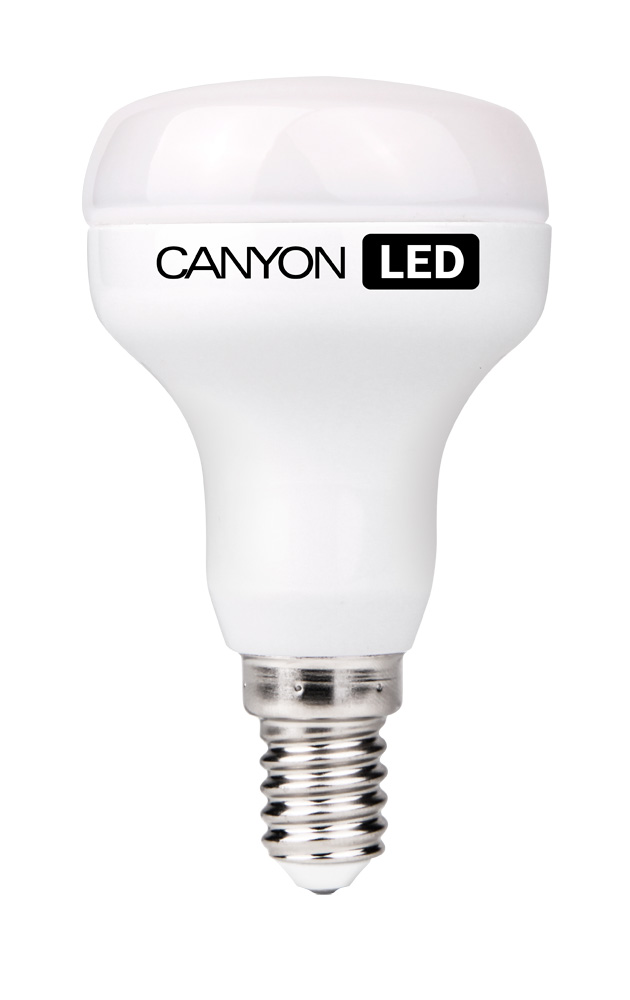 Лампа светодиодная Canyon, цоколь Е14, 6W, 4000К. R50E14FR6W230VNR50E14FR6W230VN Лампа светодиодная Canyon, цоколь Е14, 6W, 4000К. R50E14FR6W230VNR50E14FR6W230VNЛампочка Canyon имеет уникальный модуль Cob Ice Canyon, позволяющий избежать чрезмерного нагревания. Предназначена для установки в светильниках с цоколем Е14. Является отличной современной альтернативой для обычных ламп накаливания, позволяющей экономить до 90% электроэнергии.