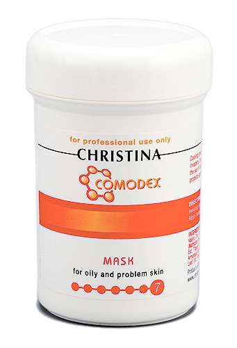 Christina Маска (шаг 7) Comodex Mask 250 млCHR149 Christina Маска (шаг 7) Comodex Mask 250 млCHR149Абсорбирует избыточный секрет сальных желез, проводит детоксикацию, снимает раздражение кожи и устраняет гиперемию. Обладает кератолитическим, антисептическим и противовоспалительным действием. Оказывает выраженный поросуживающий эффект. Делает кожу чистой и гладкой, придает ей здоровый, свежий вид. Состав: Каолин, оксид цинка, диоксид титана, сера, салициловая кислота, экстракты ромашки, семян томатов (ликопен), масло шиповника, лаванды, бисаболол, аллантоин.