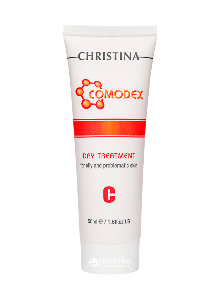 Christina Дневная сыворотка Comodex C Day Treatment 50 млCOMC Christina Дневная сыворотка Comodex C Day Treatment 50 млCOMCДневная сыворотка Christina Comodex C - Day Treatment. Очень нежная сыворотка оказывает противомикробное действие, регулирует секрецию сальных желез, уменьшает воспаление, защищает кожу от свободных радикалов. Этот эффект достигается за счет трех активных компонентов: каприловой жирной кислоты, соединенной с глицином, экстрактов корицы и томата. Сыворотка не сушит кожу и может использоваться в качестве увлажняющего средства (гиалуроновая кислота), основы под макияж и после бритья.