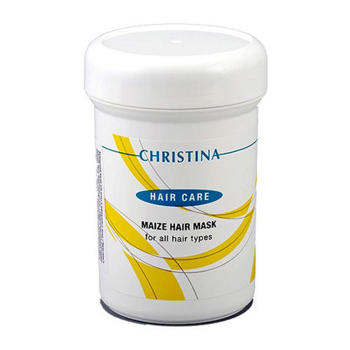 Christina Кукурузная маска для всех типов волос Maize Hair Mask 250 млH-2 Christina Кукурузная маска для всех типов волос Maize Hair Mask 250 млH-2Кукурузная маска для всех типов волос Christina Maize Hair Mask. Маска по составу и свойствам аналогична Silicon Hair Mask, но обогащена кукурузным маслом, поэтому предназначена для волос с поврежденными и/или расщепленными кончиками. Она улучшает структуру волос, защищает от неблагоприятных климатических условий, предохраняет от обезжиривания. Эффективно и значительно облегчает расчесывание. После использования маски волосы становятся шелковистыми на ощупь и приобретают блеск и мягкость.