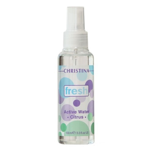 Christina Активная цитрусовая вода Fresh Active Citrus Water 100 млL-40a Christina Активная цитрусовая вода Fresh Active Citrus Water 100 млL-40aАктивная цитрусовая вода Christina Fresh Active Citrus Water предназначена для того, чтобы мгновенно освежить вашу кожу. Средство можно наносить как на очищенное лицо, так и поверх макияжа. Воспользуйтесь цитрусовой водой от компании Кристина после косметических процедур или просто для того, чтобы охладить и освежить лицо в течение дня. После применения активной цитрусовой воды от Christina ваша кожа мгновенно наполняется энергией и становится свежей и отдохнувшей. Состав: Деионизированная вода, экстракт лимонного дерева, мочевина, ментил лактат, экстракт чайного куста китайского, экстракт косточек винограда, масло лимона, вода цветков гамамелиса, гиалуроновая кислота, аскорбиновая кислота .