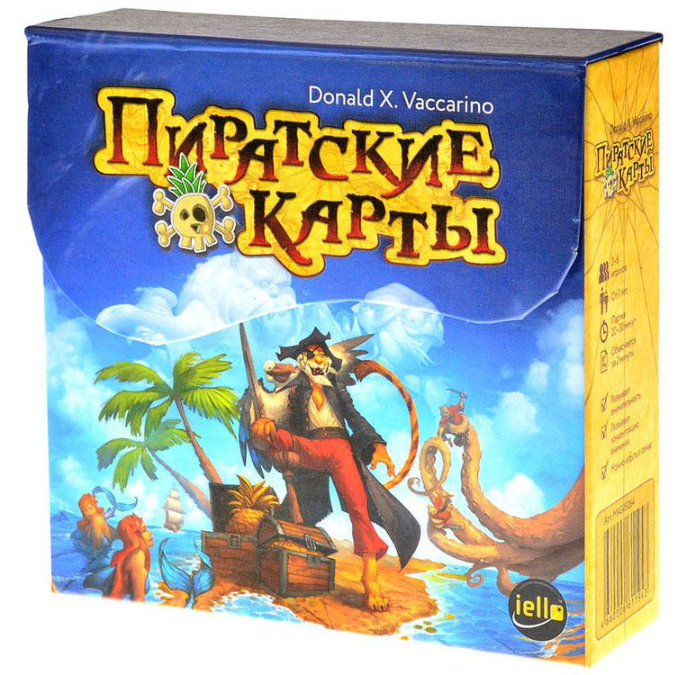 Magellan Настольная игра Пиратские картыMAG05264 Magellan Настольная игра Пиратские картыMAG05264Пиратские карты это простая игра, в которой вам нужно как можно быстрее выкладывать своих пиратов на стол. Поначалу просто какой пират уже есть на столе, такого и можно выложить. А потом сложнее - ведь у каждой карты есть свои особенные свойства!