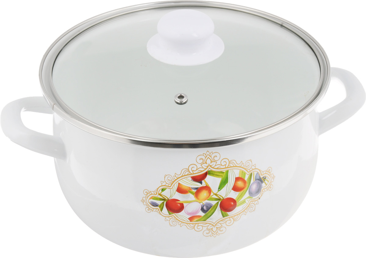 Кастрюля эмалированная Mayer & Boch Оливки с крышкой, 3,5 л25042 Кастрюля эмалированная Mayer & Boch Оливки с крышкой, 3,5 л25042Кастрюля Mayer & Boch выполнена из углеродистой стали высокого качества с эмалированным покрытием. Эмаль устойчива к пищевым кислотам, не вступает во взаимодействие с продуктами и не искажает их вкусовые качества. Кроме того, такое покрытие долговечно, оно устойчиво к механическому воздействию, не царапается, а стальная основа практически не подвержена механической деформации, благодаря чему срок эксплуатации увеличивается. Внешние стенки оформлены ярким рисунком. Кастрюля оснащена стеклянной крышкой с ободом из нержавеющей стали и отверстием для выхода пара, а также удобными ручками. Подходит для всех типов плит, включая индукционные. Можно мыть в посудомоечной машине. Диаметр кастрюли по верхнему краю: 22,5 см. Ширина кастрюли (с учетом ручек): 29 см. Высота стенки: 13,5 см. Диаметр индукционного диска: 13,5 см.