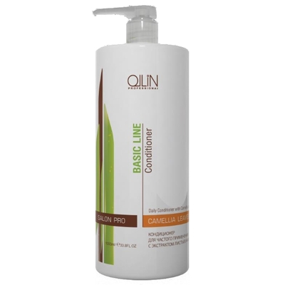 Ollin Кондиционер для частого применения с экстрактом листьев камелии Basic Line Daily Conditioner with Camellia Leaves Extract -750 мл390572/4620753725829 Ollin Кондиционер для частого применения с экстрактом листьев камелии Basic Line Daily Conditioner with Camellia Leaves Extract -750 мл390572/4620753725829Кондиционер рекомендован для частого применения и подходит для всех типов волос. Специальная формула включает растительный комплекс из семи экстрактов растений и фосфолипидный комплекс Arlasilk™ PLN. Кондиционер улучшает общее состояние волос, оказывает смягчающее и увлажняющее действие, способствует легкому расчесыванию. Он обеспечивает антистатический эффект, защищает цвет окрашенных волос и препятствует ломкости. Волосы обретают блеск и упругость.