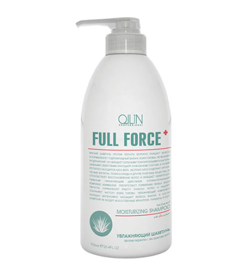 Ollin Увлажняющий шампунь против перхоти с экстрактом алоэ Full Force Anti-Dandruff Moisturizing Shampoo 750 мл725669 Ollin Увлажняющий шампунь против перхоти с экстрактом алоэ Full Force Anti-Dandruff Moisturizing Shampoo 750 мл725669Anti-Dandruff Moisturizing Shampoo - шампунь увлажняющий против перхоти с экстрактом алоэ. Бережно очищает, препятствует образованию перхоти и нормализует гидролипидный баланс кожи головы. Обладает сильными тонизирующими и бактерицидными свойствами. Сильное увлажняющее действие шампуня обеспечивается сочетанием экстракта алоэ и налидона. Климбазол отвечает за регулирование работы сальных желез и решение проблемы перхоти. Без искусственных красителей, Без парабенов, Без SLES