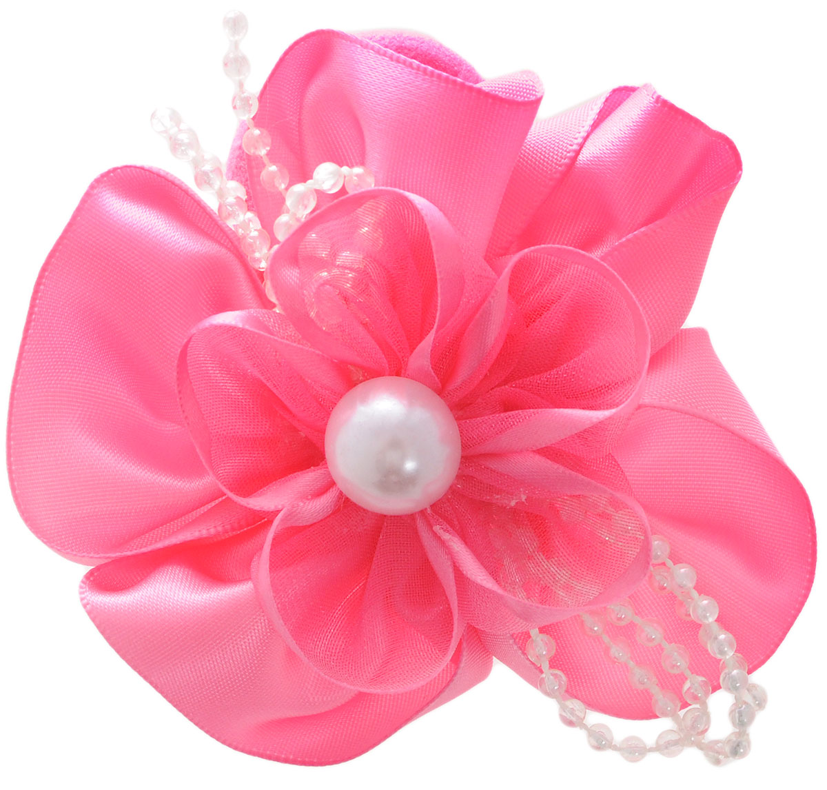 Babys Joy Резинка для волос цвет розовый MNZ 129MNZ 129_розовый Babys Joy Резинка для волос цвет розовый MNZ 129MNZ 129_розовыйРезинка для волос Babys Joy выполнена из текстиля и декорирована бантом из атласной ленты с пластиковыми бусинками и большой бусиной в центре. Резинка позволит убрать непослушные волосы со лба и придаст образу немного романтичности и очарования.