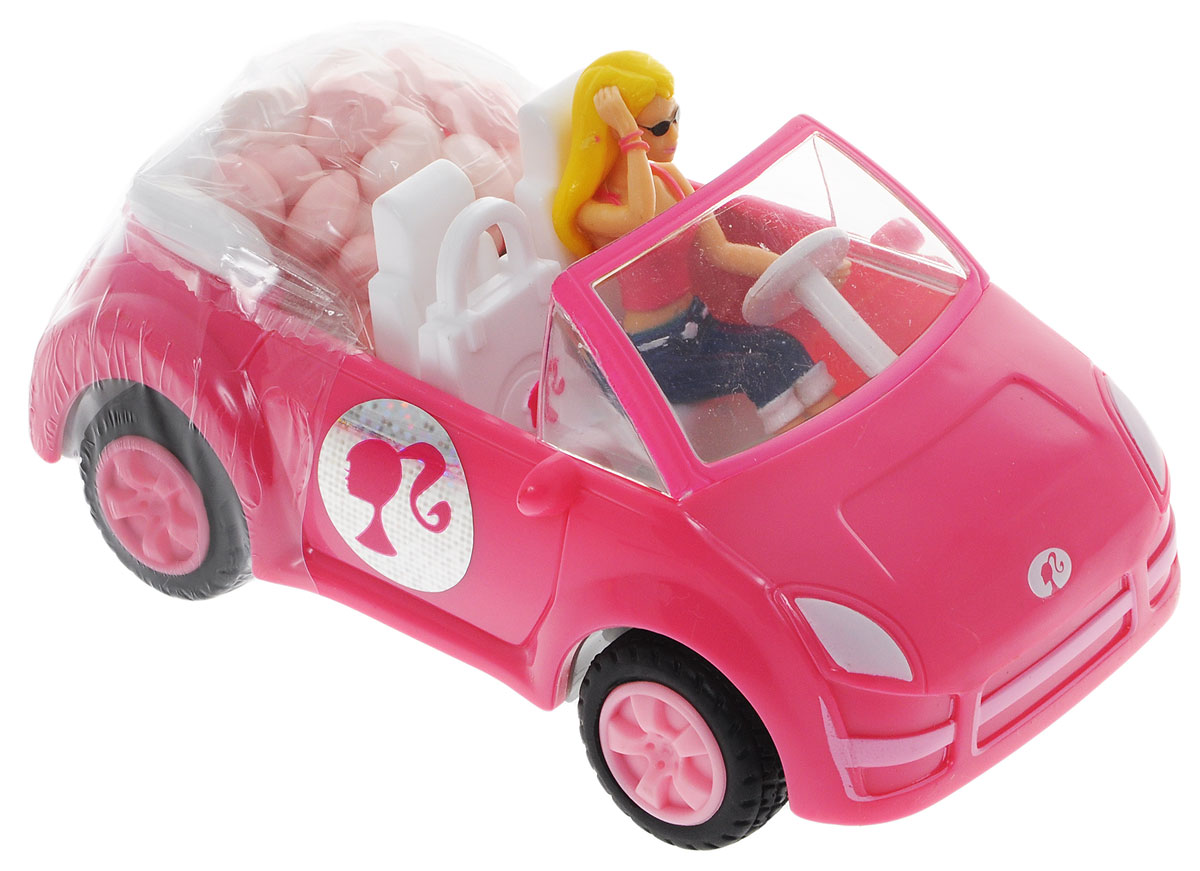 Barbie конфеты драже с розовым кабриолетом, 12 г4004641216925_розовая машина Barbie конфеты драже с розовым кабриолетом, 12 г4004641216925_розовая машинаИгрушка для девочек, выполненная в виде Barbie в кабриолете. К кабриолету прикреплен мини-контейнер с 12 граммами драже.