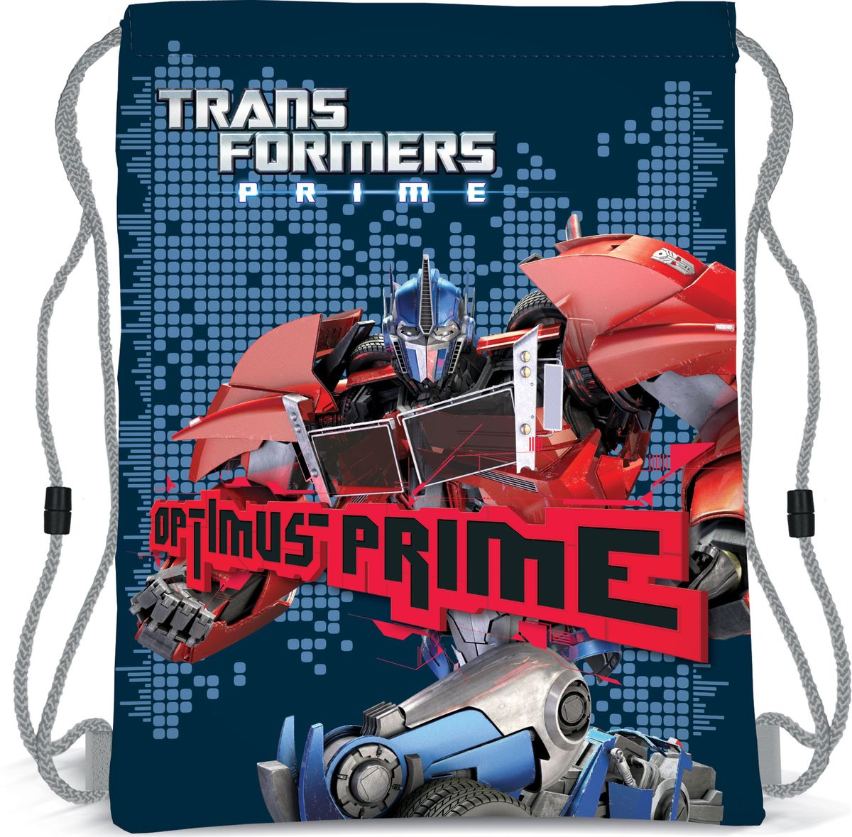 Transformers Prime Рюкзак для обувиTRBB-UT1-883 Transformers Prime Рюкзак для обувиTRBB-UT1-883Мешок для переноски обуви, выполнен из плотного водостойкого материала, затягивается сверху шнуром-лямкой и носится, как рюкзак. Размер: 43 х 34 х 1 см.