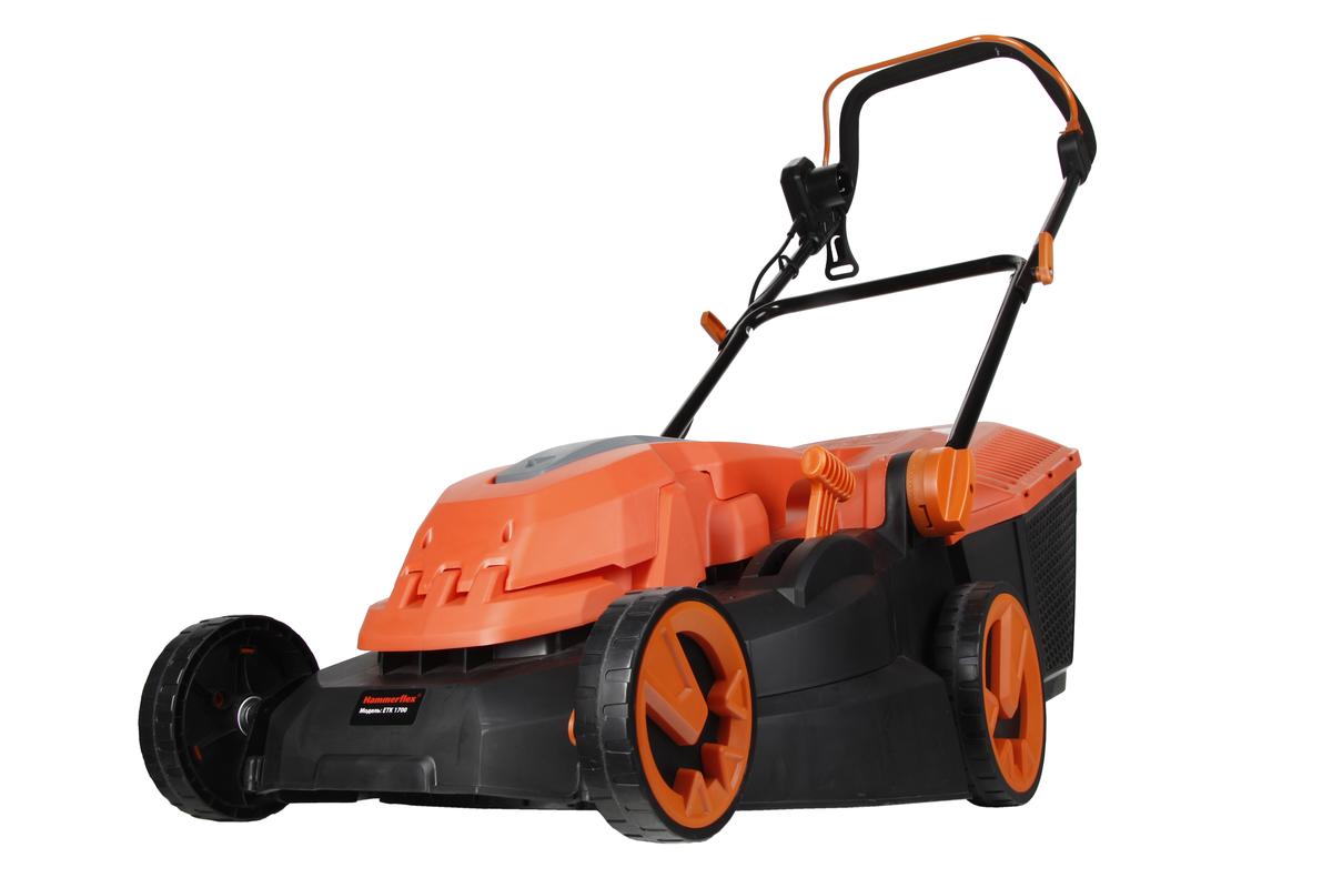 Газонокосилка электро Hammer Flex ETK170054998 Газонокосилка электро Hammer Flex ETK170054998Компактная и удобная газонокосилка, отлично подойдет для работы на участке средней площади. Она маневренная и легкая, что позволяет ей без труда преодолевать небольшие препятствия и неровности газона. Новый, компактный, эргономичный дизайн корпуса Усовершенствованная крыльчатка для эффективного охлаждения двигателя Удобная рукоятка для транспортировки на корпусе Регулируемая складная ручка с надежной фиксацией Простая установка контейнера для травы Материал контейнера - пластик, обеспечивает надежность установки при работе и долговечность использования Центральная 5-ступенчатая регулировка положений высоты скашивания (20 / 30 / 40 / 60 / 70 мм) - Высококачественные износоустойчивые подшипники, с металлическими сепараторами, установлены на каждый узел вращения косилки - Эффективный ременной привод ножа - Надежный поликлиновой ремень, обеспечивающий дополнительную защиту двигателя газонокосилки, в случае непредвиденного заклинивания ножа...