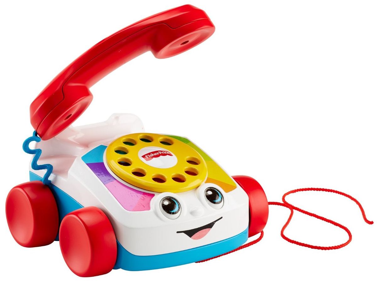 Fisher Price Развивающая игрушка Говорящий телефон на колесикахCMY08 Fisher Price Развивающая игрушка Говорящий телефон на колесикахCMY08Веселые звуки телефона, трубка, а также яркий циферблат с цифрами от одного до девяти привлекут вашего малыша к игре. Развивающая игрушка Fisher Price Говорящий телефон на колесиках двигает глазками во время движения. Крутя диск на телефоне и поднимая трубку, малыш развивает мелкую моторику. Двигающиеся глазки и веселые звуки телефона побуждают малыша идти и тянуть телефон за собой. Игрушка развивает общую моторику, мелкую моторику и сенсорные навыки.