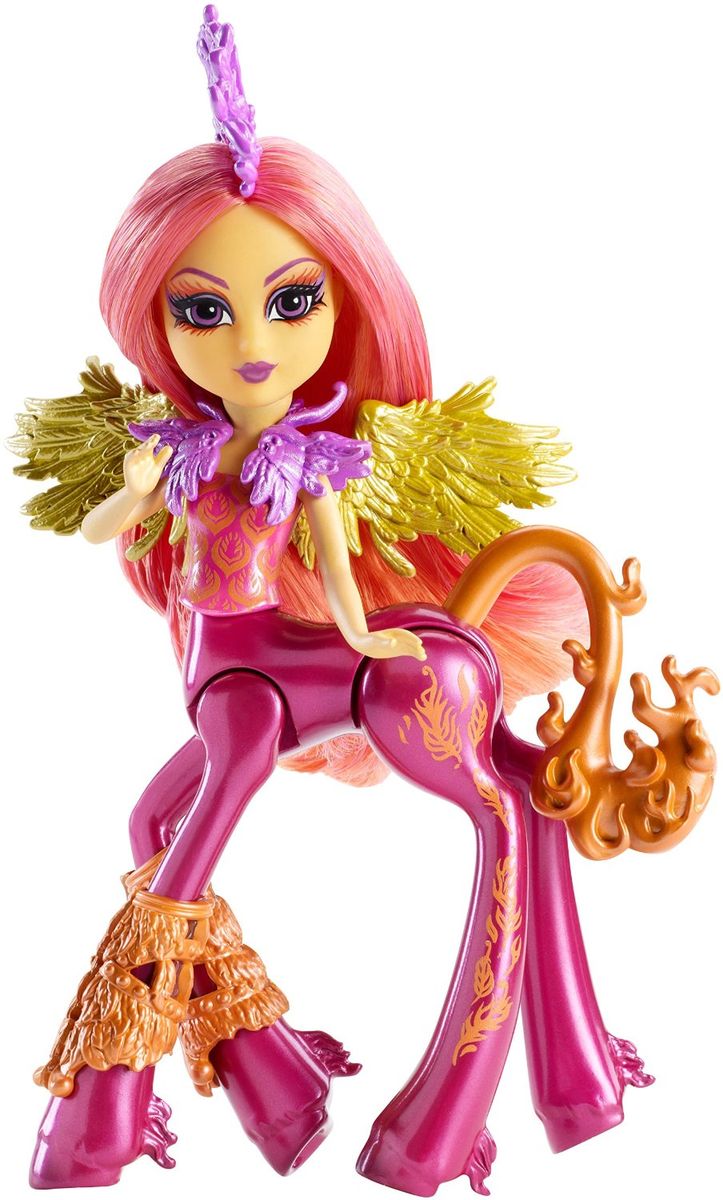 Monster High Мини-кукла Flara BlazeDGD12_DJF13 Monster High Мини-кукла Flara BlazeDGD12_DJF13Мини-кукла Monster High Flara Blaze обязательно привлечет внимание вашей девочки. Флэра Блэйз любит ярко пылать в грандиозных нарядах, переливающихся золотым блеском - в особенности, украшенных различными перьями. У нее есть плохая привычка поджигать свою гриву и хвост. Как хорошо, что они быстро отрастают. Любит организовывать вечеринки, праздники по случаю важных событий и дат, а время от времени даже флешмобы. Порадуйте свою дочурку таким замечательным подарком!