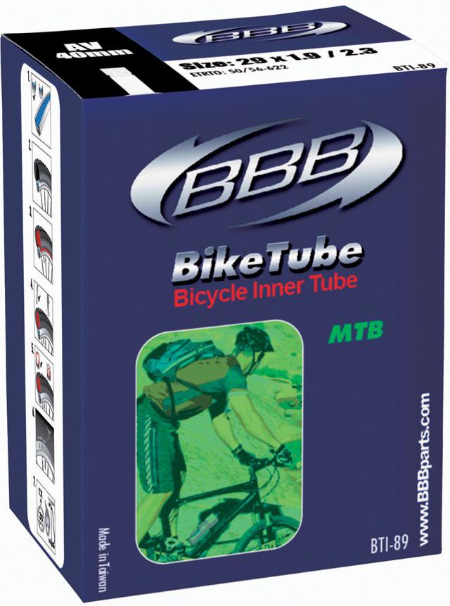 Велокамера BBB 29 in 1.9/2.3 AV 40mm. BTI-89BTI-89 Велокамера BBB 29 in 1.9/2.3 AV 40mm. BTI-89BTI-89Камеры BBB изготовлены из долговечного резинового компаунда. Никаких швов, которые могут пропускать воздух. Толщина стенки: 0.87 мм. Достаточно большая для защиты от проколов и достаточно небольшая для снижения веса.