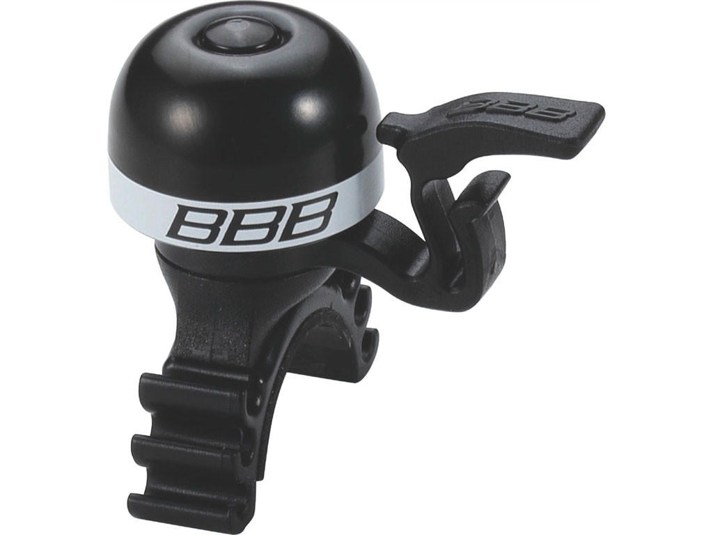 Звонок велосипедный BBB MiniFit, цвет: черный, белыйBBB-16 Звонок велосипедный BBB MiniFit, цвет: черный, белыйBBB-16Легкий звонок BBB MiniFit выполнен из латуни и оснащен пластиковыми пружиной и молоточком. Можно устанавливать в любом положении. Простое крепление подходит ко всем диаметрам рулей. Звонок легко ставить и снимать.