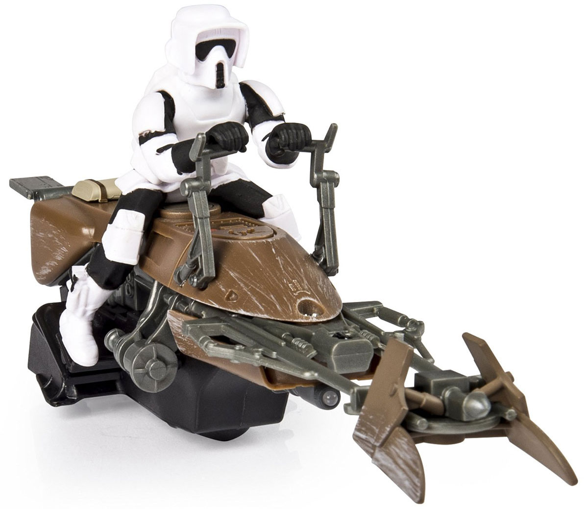 Star Wars Игрушка на радиоуправлении Скоростной байк44546 Star Wars Игрушка на радиоуправлении Скоростной байк44546Игрушка на радиоуправлении Star Wars Скоростной байк непременно порадует юного поклонника всеми любимой саги Звездные Войны. Корпус игрушки ударопрочный. Игрушка выполнена в форме летающего байка Империи из вселенной Звездных Войн. За рулем байка - имперский штурмовик. Для работы игрушки необходимы 3 батарейки типа ААА (не входят в комплект). Для работы пульта управления необходимы 3 батарейки типа ААА (не входят в комплект).