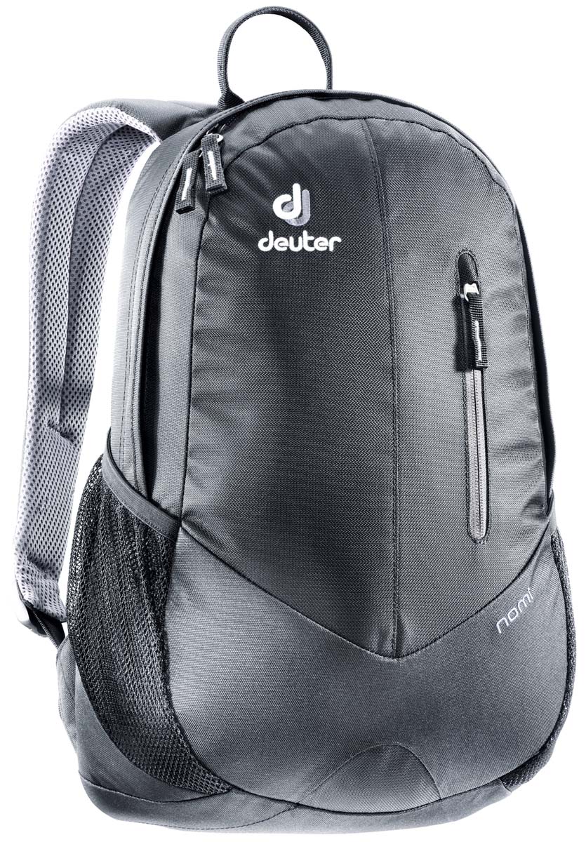 Рюкзак Deuter Nomi, цвет: черный, 16л83739_7000 Рюкзак Deuter Nomi, цвет: черный, 16л83739_7000Небольшой легкий рюкзак каплевидной формы полностью повторяет изгибы вашей спины во время движения. Рюкзак обладает небольшим весом и отличной функциональностью.