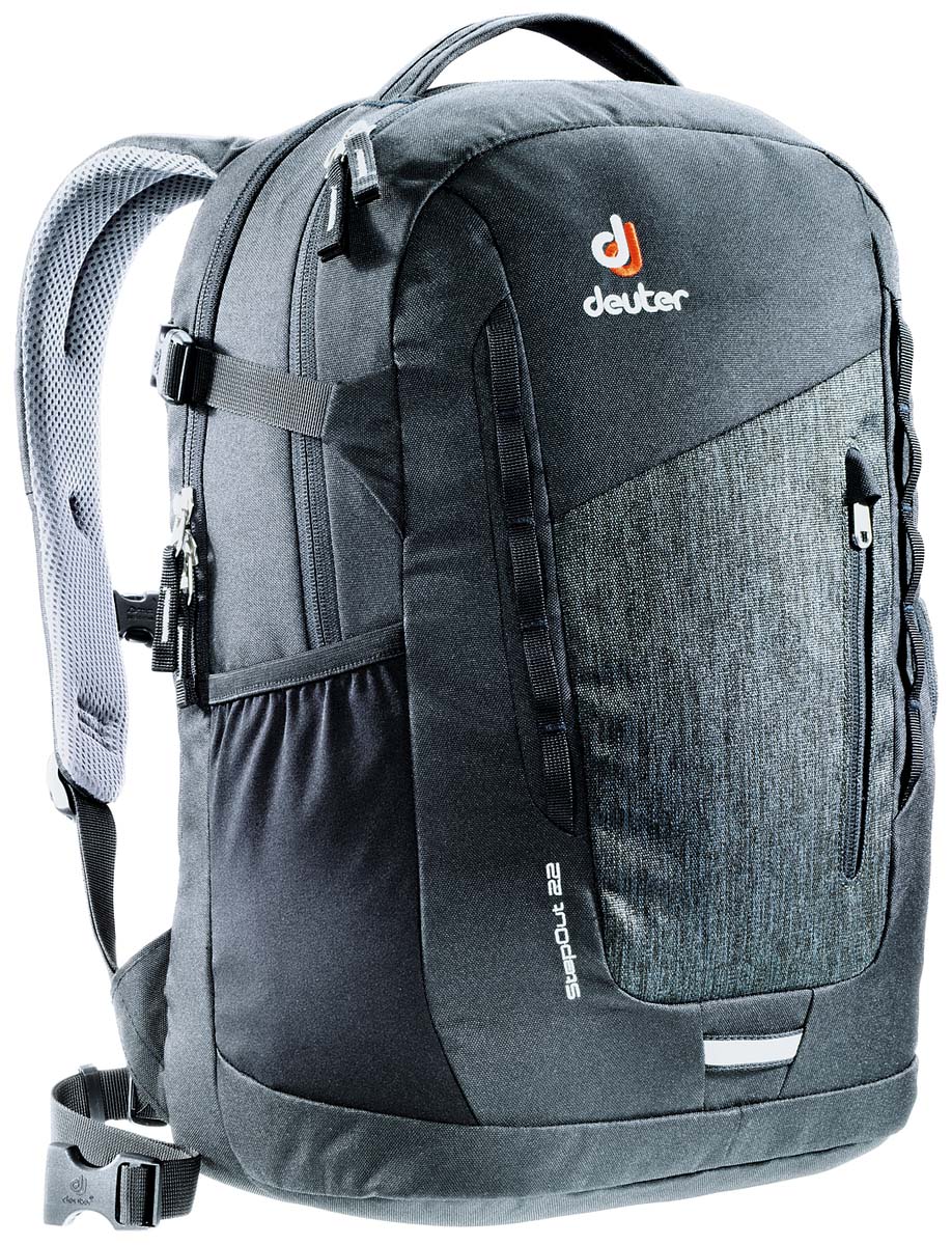 Рюкзак Deuter Daypacks StepOut 22, цвет: черный, серый, 22л3810415_7712 Рюкзак Deuter Daypacks StepOut 22, цвет: черный, серый, 22л3810415_7712Новый удобный рюкзак для города с отделениями для документов.