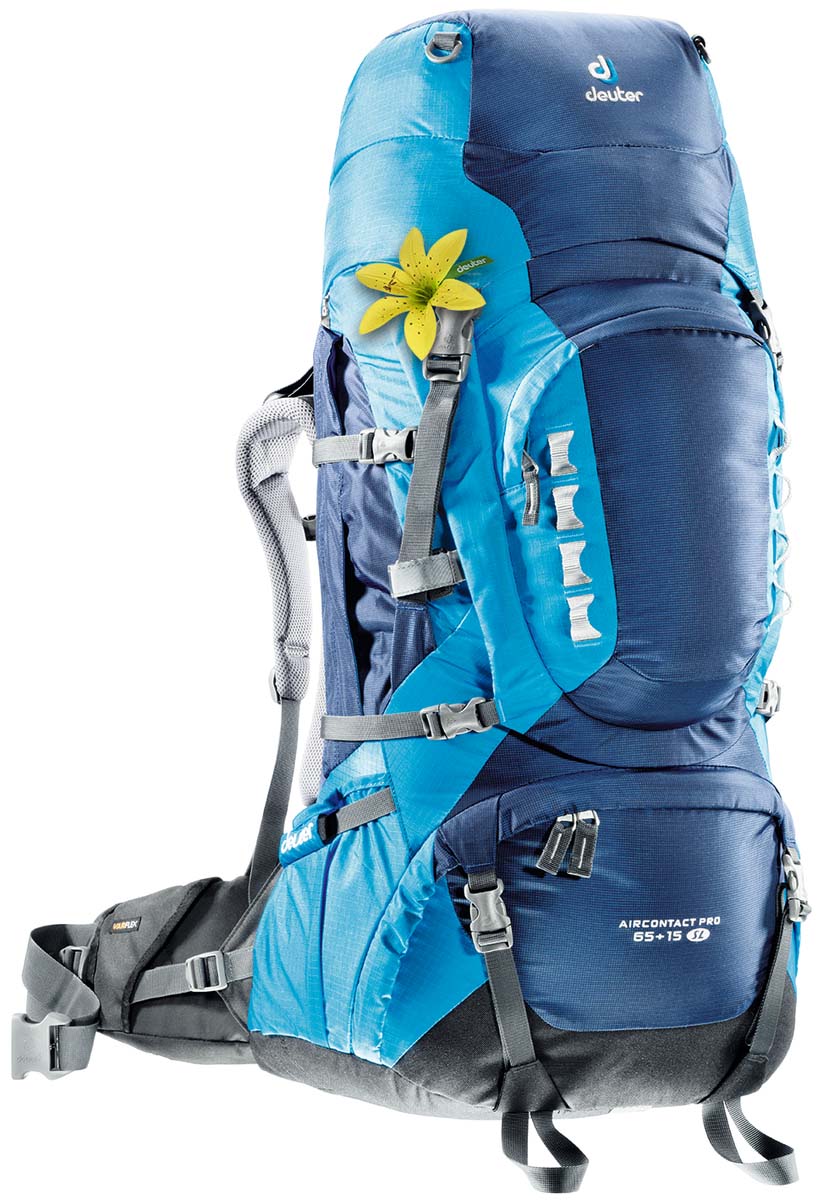 Рюкзак спортивный Deuter Aircontact PRO 65+15 SL, цвет: светло-голубой, бирюзовый, 80 л33833_3306 Рюкзак спортивный Deuter Aircontact PRO 65+15 SL, цвет: светло-голубой, бирюзовый, 80 л33833_3306Спортивный рюкзак идеально подходит для людей, предпочитающих пешие прогулки. Подвижные набедренные крылья отслеживают каждое ваше движение, помогая преодолевать самые сложные участки, не теряя равновесия. Эти крылья равномерно распределяют нагрузку на бедра, тем самым, экономя ваши силы и обеспечивая свободу движения. Особенности Deuter Aircontact PRO 60+15: Новая система Vari Flex с полной регулировкой Набедренный пояс с пряжкой Pull-forward Быстрый доступ к содержимому через переднюю молнию в форме полумесяца Внутренний компрессионный ремень Компрессионные ремни наверху рюкзака и на верхнем клапане для стабильности и большей свободы движения головы Карман на молнии для небольших ценных вещей на набедренном поясе Ярлык SOS Компрессионные ремни на три стороны Боковые складчатые карманы для размещения добавочного багажа или питьевой системы Streamer Внешние карманы для колышек от палатки Большие боковые карманы в...