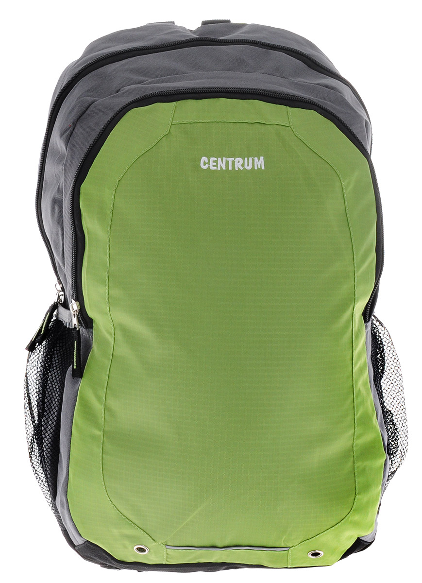 Centrum Рюкзак детский цвет зеленый серый86025_зеленый Centrum Рюкзак детский цвет зеленый серый86025_зеленыйРюкзак Centrum станет надежным спутником в получении знаний. Он выполнен из прочного полиэстера яркой расцветки. Рюкзак имеет два отделения, которые застегиваются на молнию. Внутри внешнего отделения имеются два открытых кармана для мелочей и три кармашка для канцелярских принадлежностей. По бокам рюкзака расположены карманы с сетчатыми вставками на резинке. Благодаря широким плечевым ремням, регулирующимся по длине, у ребенка не возникнет проблем с позвоночником. Также рюкзак оснащен текстильной ручкой для удобной переноски. Светоотражающие вставки не оставят владельца рюкзака незамеченным в темное время суток.