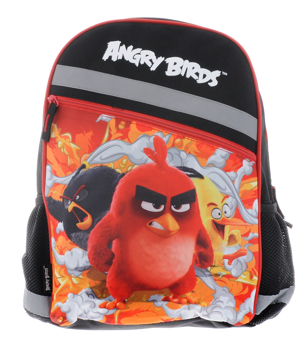 Angry Birds Рюкзак детский цвет горький шоколадABDB-MT1-733 Angry Birds Рюкзак детский цвет горький шоколадABDB-MT1-733Рюкзак Angry Birds станет надежным спутником в получении знаний. Он выполнен из прочного полиэстера, с ярким рисунком злых птичек. Рюкзак имеет одно основное отделение и большой врезной карман снаружи. Основное отделение и карман застегиваются на молнию. Внутри рюкзака имеется разделитель, большой открытый карман для тетрадей или гаджетов и широкая резинка. По бокам рюкзака расположены карманы с сетчатыми вставками на резинке. Благодаря мягкой спинке и широким плечевым ремням, регулирующимся по длине, у ребенка не возникнет проблем с позвоночником. Мягкая спинка выполнена из поролона обтянутого воздухообменной сеткой. Также рюкзак оснащен текстильной ручкой для удобной переноски. Светоотражающие вставки не оставят владельца рюкзака незамеченным в темное время суток.