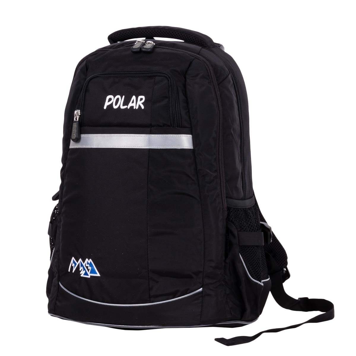 Рюкзак детский городской Polar, 26 л, цвет: черный. П220-05П220-05 Рюкзак детский городской Polar, 26 л, цвет: черный. П220-05П220-05Рюкзак состоит из двух отделений. Большое основное отделение предназначено для изделий и документов формата А4 без сложения. Также внутри расположен карман для ноутбука размером до 16 дюймов, а для дополнительной фиксации предмета отделение оснащено эластичными стяжками на пластиковом карабине. Второе отделение оснащено органайзером и также подходит для крупных и средних предметов. Снаружи расположены карман на молнии на фронтальной части рюкзака, и карманы из сетчатой ткани по бокам. Дополнительно рюкзак оснащен удобной ручкой для переноски, грудной стяжкой и светоотражающей вставкой.