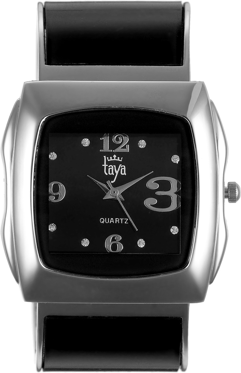 Часы наручные женские Taya, цвет: серебряный, черный. T-W-0440T-W-0440-WATCH-SL.BLACK Часы наручные женские Taya, цвет: серебряный, черный. T-W-0440T-W-0440-WATCH-SL.BLACKЭлегантные женские часы Taya выполнены из металлического сплава, минерального стекла и нержавеющей стали. Циферблат часов инкрустирован стразами и оформлен символикой бренда. Корпус часов оснащен кварцевым механизмом со сменным элементом питания и дополнен раздвижным браслетом с пружинным механизмом, который позволяет надеть часы на любую руку. Часы поставляются в фирменной упаковке. Часы Taya подчеркнут изящность женской руки и отменное чувство стиля у их обладательницы.