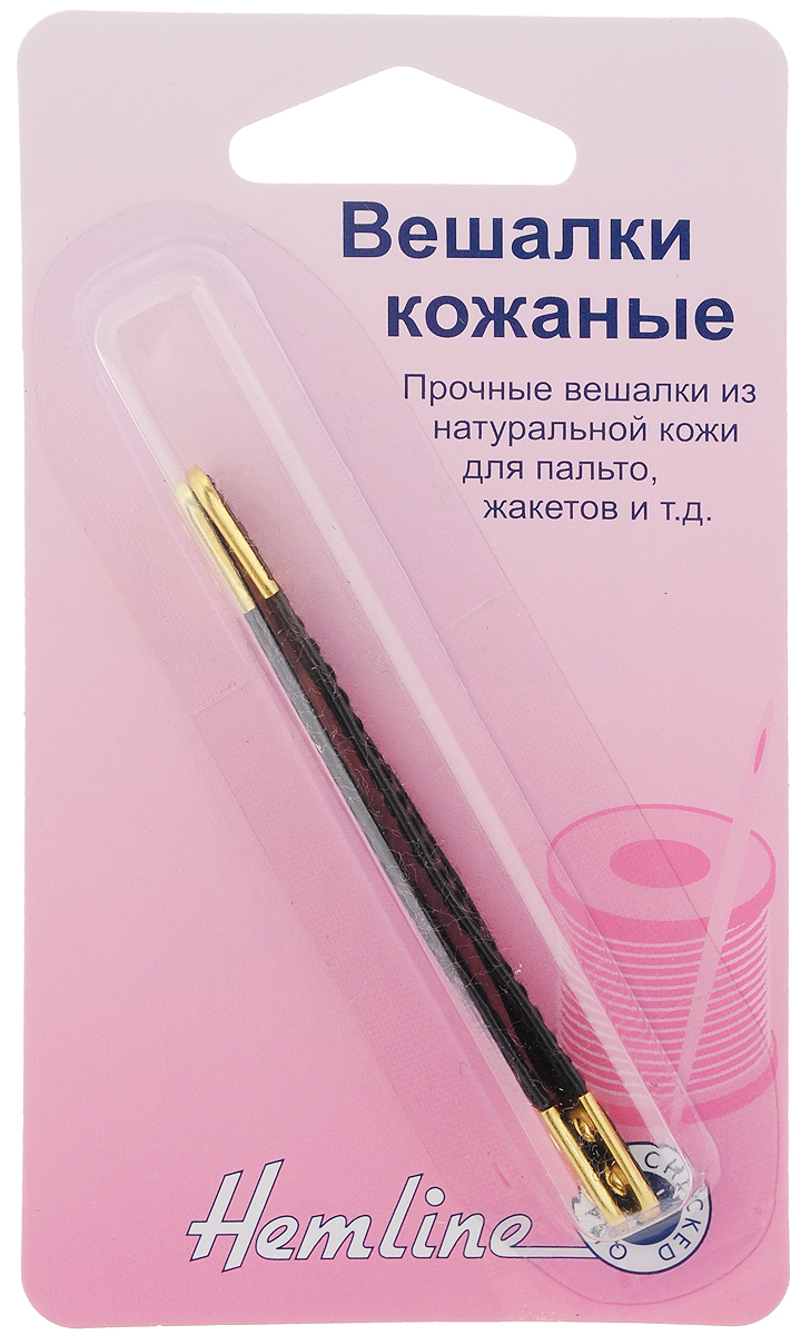 Вешалки кожаные Hemline, для верхней одежды, 2 шт789 Вешалки кожаные Hemline, для верхней одежды, 2 шт789Прочные вешалки Hemline, выполненные из натуральной кожи, используются для пальто, курток, дубленок, жакетов и других тяжелых предметов одежды. С помощью таких вешалок удобно вешать одежду на крючок. Длина изделий: 7,5 см.