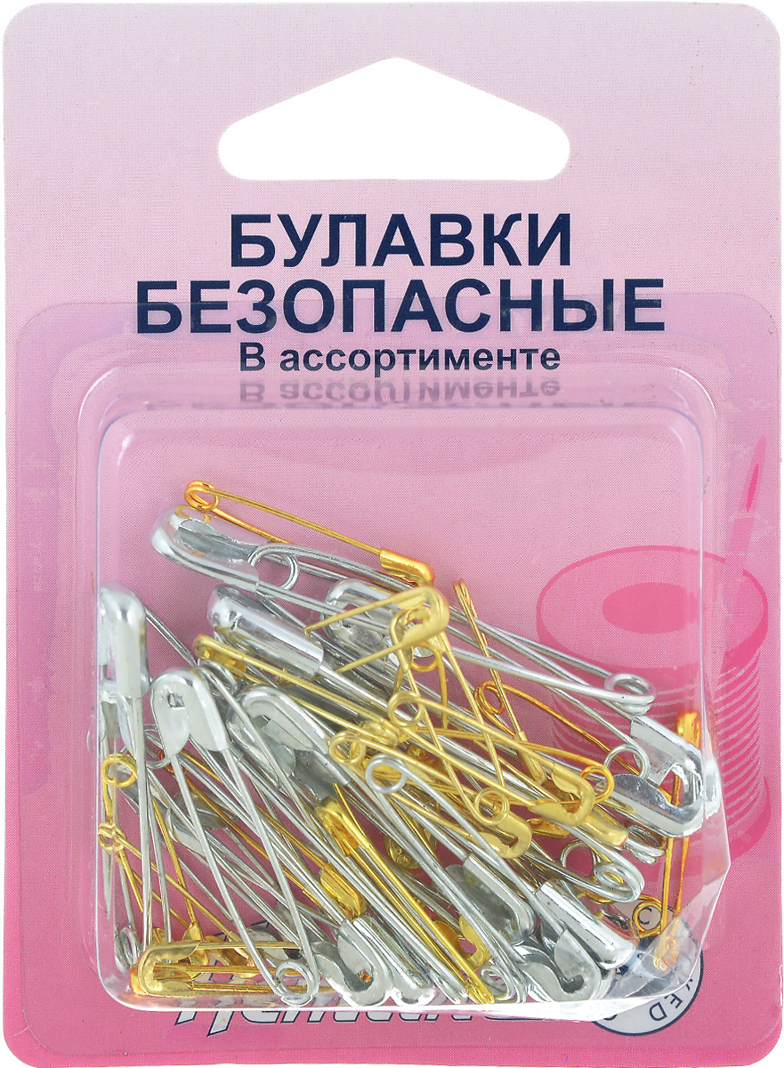 Булавки безопасные Hemline, 48 шт415.99 Булавки безопасные Hemline, 48 шт415.99Булавки безопасные Hemline, выполненные из высококачественного металла, не гнутся и не ломаются. Используются при шитье, а также для временной или постоянной фиксации. В набор входит 48 булавок разной длины. Длина булавок: 19 мм; 23 мм; 27 мм; 34 мм; 38 мм; 46 мм.