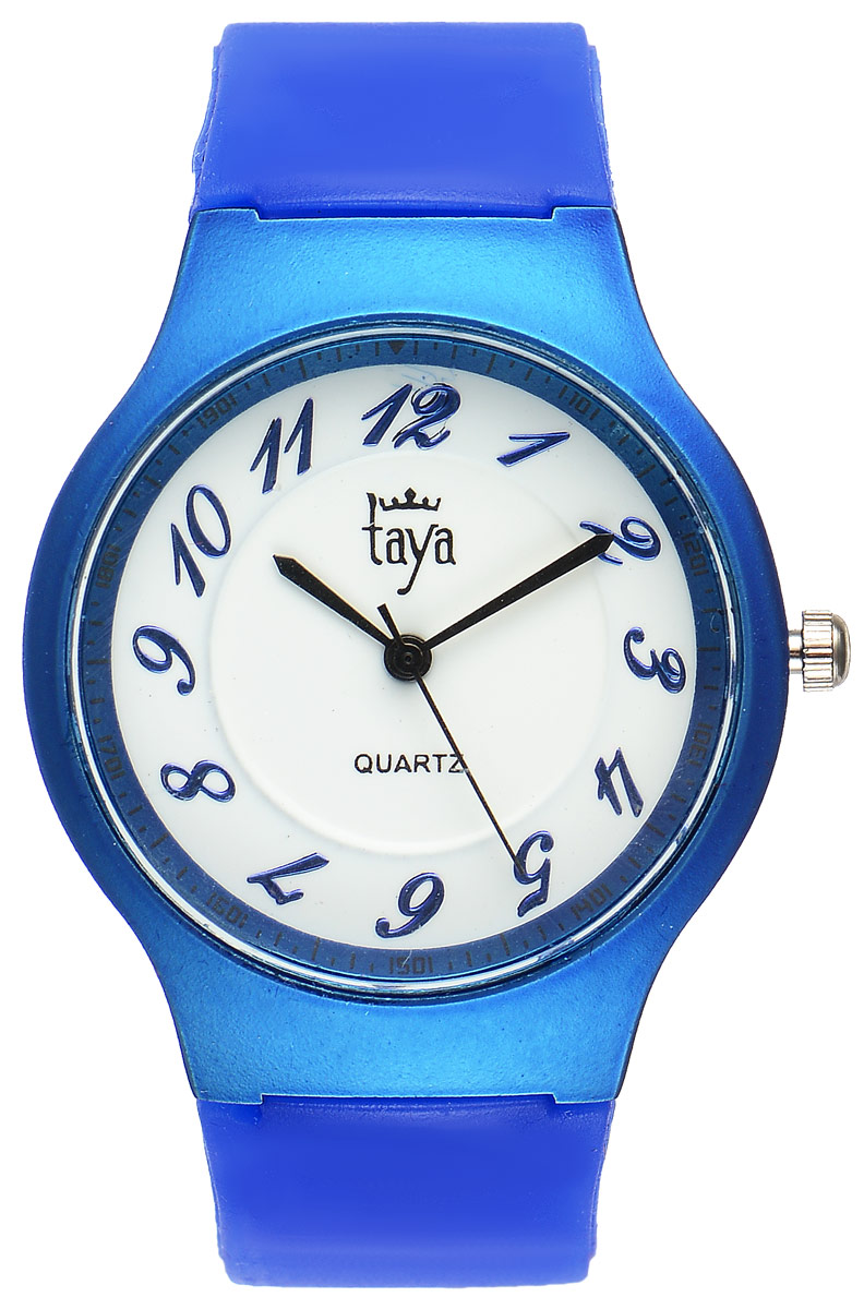Часы наручные женские Taya, цвет: синий. T-W-0226T-W-0226-WATCH-D.BLUE Часы наручные женские Taya, цвет: синий. T-W-0226T-W-0226-WATCH-D.BLUEСтильные спортивные часы Taya выполнены из минерального стекла, силикона и нержавеющей стали. Циферблат оформлен символикой бренда. Корпус часов оснащен кварцевым механизмом со сменным элементом питания, а также силиконовым ремешком с практичной пряжкой. Часы поставляются в фирменной упаковке. Часы Taya подчеркнут изящность женской руки и отменное чувство стиля у их обладательницы.