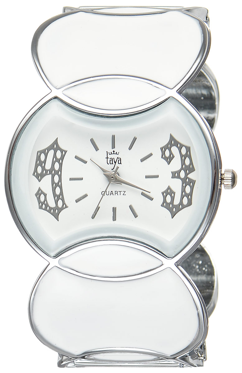 Часы наручные женские Taya, цвет: серебристый, белый. T-W-0443T-W-0443-WATCH-SL.WHITE Часы наручные женские Taya, цвет: серебристый, белый. T-W-0443T-W-0443-WATCH-SL.WHITEСтильные женские часы Taya выполнены из минерального стекла и нержавеющей стали. Циферблат часов оформлен символикой бренда. Корпус часов оснащен кварцевым механизмом со сменным элементом питания и дополнен раздвижным браслетом с пружинным механизмом. Браслет оформлен цветной эмалью. Часы поставляются в фирменной упаковке. Часы Taya подчеркнут изящность женской руки и отменное чувство стиля у их обладательницы.