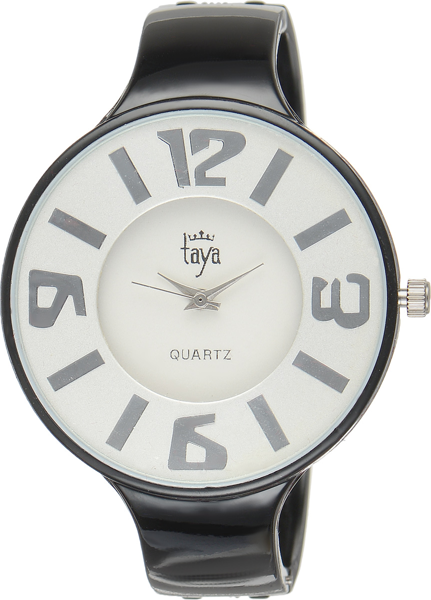 Часы наручные женские Taya, цвет: черный. T-W-0454T-W-0454-WATCH-BLACK Часы наручные женские Taya, цвет: черный. T-W-0454T-W-0454-WATCH-BLACKСтильные женские часы Taya выполнены из минерального стекла и нержавеющей стали. Циферблат часов оформлен символикой бренда. Корпус часов оснащен кварцевым механизмом со сменным элементом питания и дополнен раздвижным браслетом с пружинным механизмом. Часы поставляются в фирменной упаковке. Часы Taya подчеркнут изящность женской руки и отменное чувство стиля у их обладательницы.