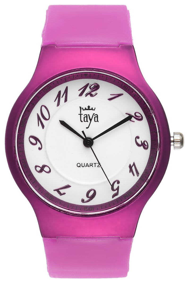 Часы наручные женские Taya, цвет: фуксия. T-W-0227T-W-0227-WATCH-FUCHSIA Часы наручные женские Taya, цвет: фуксия. T-W-0227T-W-0227-WATCH-FUCHSIAСтильные спортивные часы Taya выполнены из минерального стекла, силикона и нержавеющей стали. Циферблат оформлен символикой бренда. Корпус часов оснащен кварцевым механизмом со сменным элементом питания, а также силиконовым ремешком с практичной пряжкой. Часы поставляются в фирменной упаковке. Часы Taya подчеркнут изящность женской руки и отменное чувство стиля у их обладательницы.