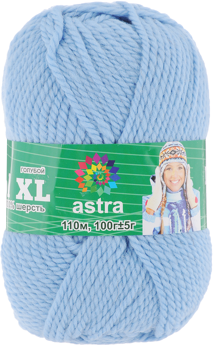 Пряжа для вязания Астра Wool XL, цвет: голубой, 110 м, 100 г, 3 шт488343_голубой Пряжа для вязания Астра Wool XL, цвет: голубой, 110 м, 100 г, 3 шт488343_голубойПряжа для вязания Астра Wool XL изготовлена из мягкой и высококачественной натуральной шерсти. Из такой пряжи получается тонкий и теплый трикотаж. Волокно имеет высокую упругость, поэтому хорошо держит форму, обладает высокой гигроскопичностью и отводит влагу от тела. Рекомендуемый размер спиц: 3-5 мм. Рекомендуемый размер крючка: 3-5 мм. Состав: 100% импортная полутонкая шерсть.