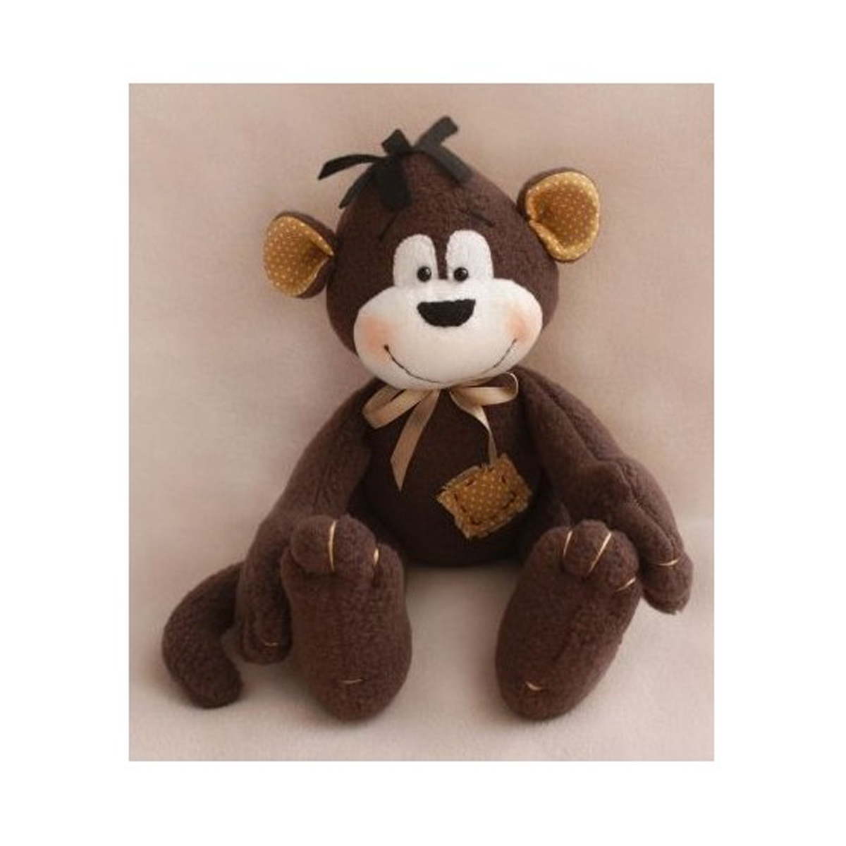 Набор для изготовления игрушки Ваниль Monkey Story. Обезьянка, 16 см. MN001488372 Набор для изготовления игрушки Ваниль Monkey Story. Обезьянка, 16 см. MN001488372В состав набора входит: флис, трикотаж, хлопок, фетр, нитки, иголка, бусины, атласная лента, деревянная палочка, выкройка, подробная инструкция.