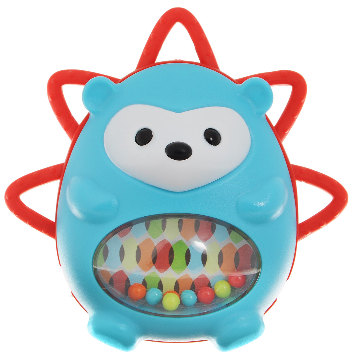 Skip Hop Развивающая игрушка-погремушка Ежик с сюрпризомSH 303150 Skip Hop Развивающая игрушка-погремушка Ежик с сюрпризомSH 303150Развивающая игрушка-погремушка Skip Hop Ежик с сюрпризом выполнена из разнофактурных материалов в виде забавного ежика. В животе у ежика есть разноцветные шарики, которые весело гремят при встряхивании игрушки. Кроме того, лицевая сторона игрушки поворачивается относительно основания, открывая спрятанное безопасное зеркальце. Развивающая игрушка-погремушка Skip Hop Ежик с сюрпризом поможет малышу в развитии цветового и звукового восприятия, мелкой моторики рук, тактильных ощущений, координации движений, когнитивных навыков. Не содержит бисфенол А, поливинилхлорид и фталаты.