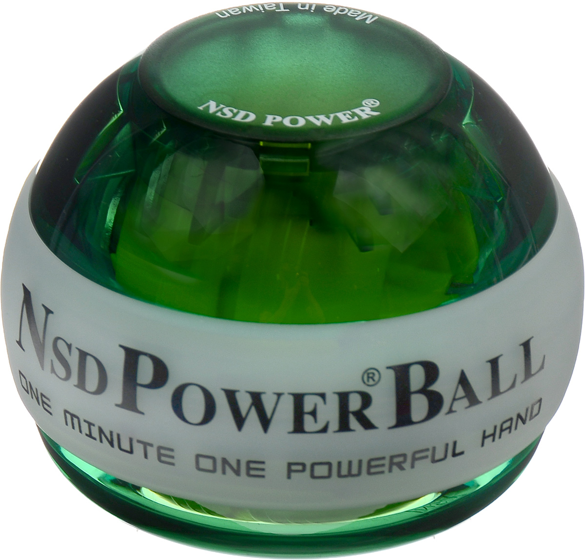 Тренажер кистевой NSD Power Powerball Neon, цвет: зеленыйPB-688L Green Тренажер кистевой NSD Power Powerball Neon, цвет: зеленыйPB-688L GreenКистевой тренажер NSD Power Powerball Neon - новая модель c подсветкой, изготовленная из более прочного материала с системой защиты ротора. Защита предотвращает повреждение при падении шара на твердую поверхность, благодаря чему тренажер будет служить вам очень долгое время. Прекрасно отрегулированный ротор тренажера с отличным балансом может достигать скорости вращения до 15000 оборотов в минуту. Стильный тренажер для кисти рук, который можно использовать в любую свободную минуту. В комплект входят инструкция и два шнурка для раскрутки. Тренажер подходит как для развлечения, так и для постоянных тренировок или в виде разминки для полноценной спортивной тренировки. Размер тренажера: 6 х 8 см.