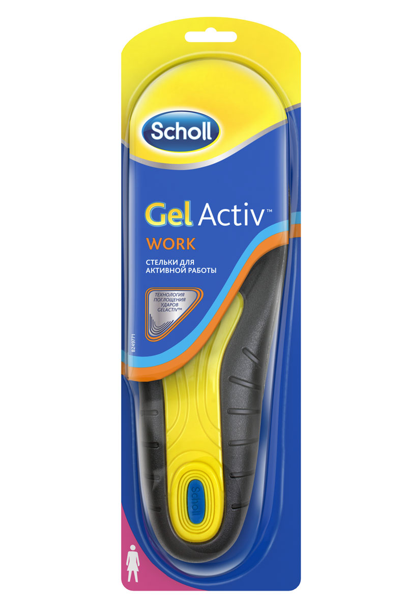 Scholl GelActiv Work Cтельки для активной работы для женщин. Размер 37/416015 Scholl GelActiv Work Cтельки для активной работы для женщин. Размер 37/416015Удваивает комфорт вашей обуви. Амортизирует удары на протяжении всего дня. Характеристики стельки: мягкий голубой гель для амортизации; более жесткий желтый гель для поддержки свода стопы; стельки смягчают удар ноги при каждом шаге, обеспечивая необходимую поддержку стопы, давая вам энергию, с которой хочется двигаться больше. Превосходная амортизация, уникальная форма, разработанная специально под каждую активность поддержат вас, что бы вы ни делали – работали, занимались спортом или танцевали всю ночь! Обрежьте под свой размер, поместите вместо обычной стельки гелевой стороной вниз. Меняйте стельку каждые 6 месяцев или при первых признаках износа. Можно стирать. 100% термопластичный эластомер. Вес - 124 г.