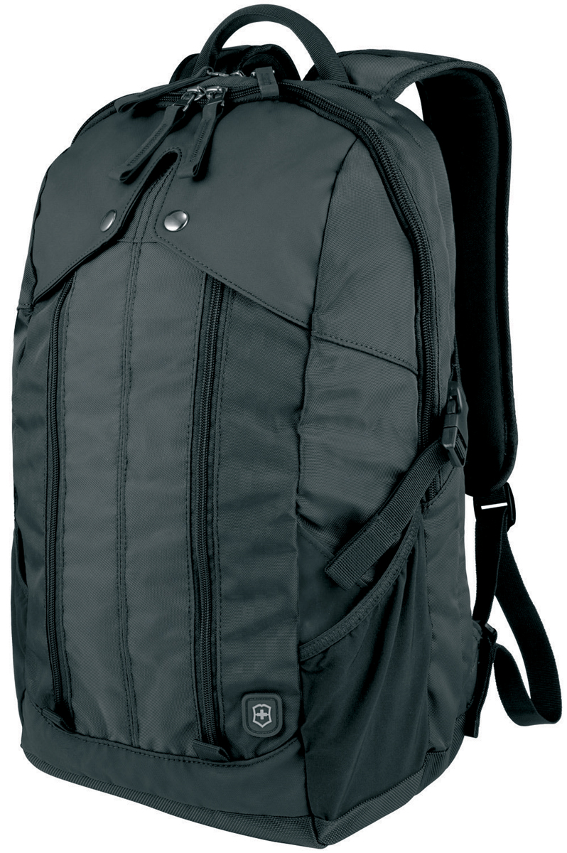 Рюкзак Victorinox Altmont 3.0 Slimline, 27 л, цвет: черный. 32389001 + ПОДАРОК: нож-брелок Escort32389001 Рюкзак Victorinox Altmont 3.0 Slimline, 27 л, цвет: черный. 32389001 + ПОДАРОК: нож-брелок Escort32389001Оригинальный швейцарский армейский нож Swiss Army был создан в 1897 году в небольшой деревушке Ибах в Швейцарии. С тех пор продукция, выпускаемая под маркой Victorinox с ее узнаваемым логотипом в виде креста на щите, по праву считается эталоном отличного качества, высокой функциональности, инновационных технологий и культового дизайна. Преданность принципам в течение последних 130 лет позволила создавать продукты, которые являются выдающимися не только по дизайну и качеству, но которые также являются надежными спутниками в больших и маленьких жизненных приключениях. Сегодня фирма с гордостью представляет линейку сумок, чемоданов и дорожных аксессуаров, которые наилучшим образом воплощают в себе данные принципы, а также сочетают в себе черты лучшего классического стиля. Индивидуальность - это то, что отличает вас от любого другого человека, с которым вы сталкиваетесь на улице, в поезде, с которым вы общаетесь в городе. Каждый день вашей жизни — это уникальный опыт, который...
