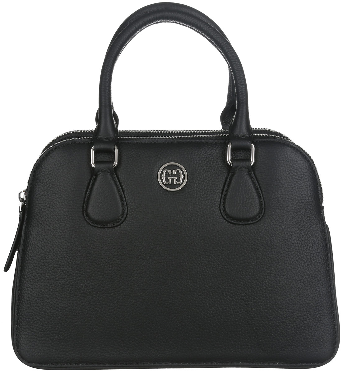 Сумка женская Galaday, цвет: черный. GD6207QGD6207Q-black Сумка женская Galaday, цвет: черный. GD6207QGD6207Q-blackСтильная женская сумка Galaday выполнена из натуральной кожи зернистой фактуры и оформлена символикой бренда. Изделие состоит из трех отделений, которые закрываются на металлические застежки-молнии. В первом отделении врезной карман на молнии, второе отделение небольшого размера, в третьем - два нашивных кармашка для телефона и мелочей. Сумка оснащена двумя удобными ручками и съемным плечевым ремнем. Плоское дно придает сумке устойчивость. Прилагается фирменный текстильный чехол для хранения изделия. Сумка Galaday внесет элегантные нотки в ваш образ и подчеркнет ваше отменное чувство стиля.