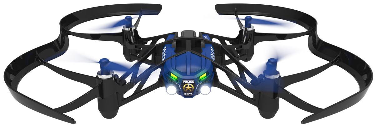 Parrot Квадрокоптер на радиоуправлении Minidrone Airborne SwatPF723107 Parrot Квадрокоптер на радиоуправлении Minidrone Airborne SwatPF723107Parrot Minidrone Airborne Swat - летающее радиоуправляемое устройство с четырьмя бесколлекторными двигателями и встроенной камерой. Невероятная акробатика Одно движение руки - и ваш квадрокоптер послушно выполняет повороты на 90 и 180 градусов, крутит мёртвые петли назад и вперёд. Он сконструирован с соблюдением правил безопасности: в случае аварии питание пропеллеров отключится. Создайте своего летающего робота Вы можете изменить внешний вид мини-дрона Airborne по своему вкусу с помощью наклеек, а также добавив груз или фигурки пассажиров. Специальные отделения для небольших предметов позволят подойти к игре творчески. Благодаря проработанной системе стабилизации и автопилоту квадрокоптером Airborne Swat можно легко управлять через сенсорный интерфейс в приложении FreeFlight 3. Встроенная память: 1 ГБ (для записи видео) Разрешение видео: 640х480 Емкость аккумулятора: 550 мАч